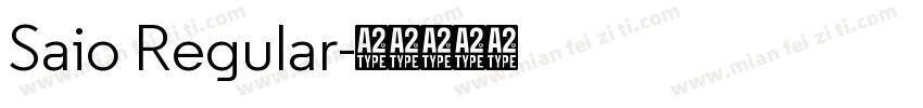Saio Regular字体转换